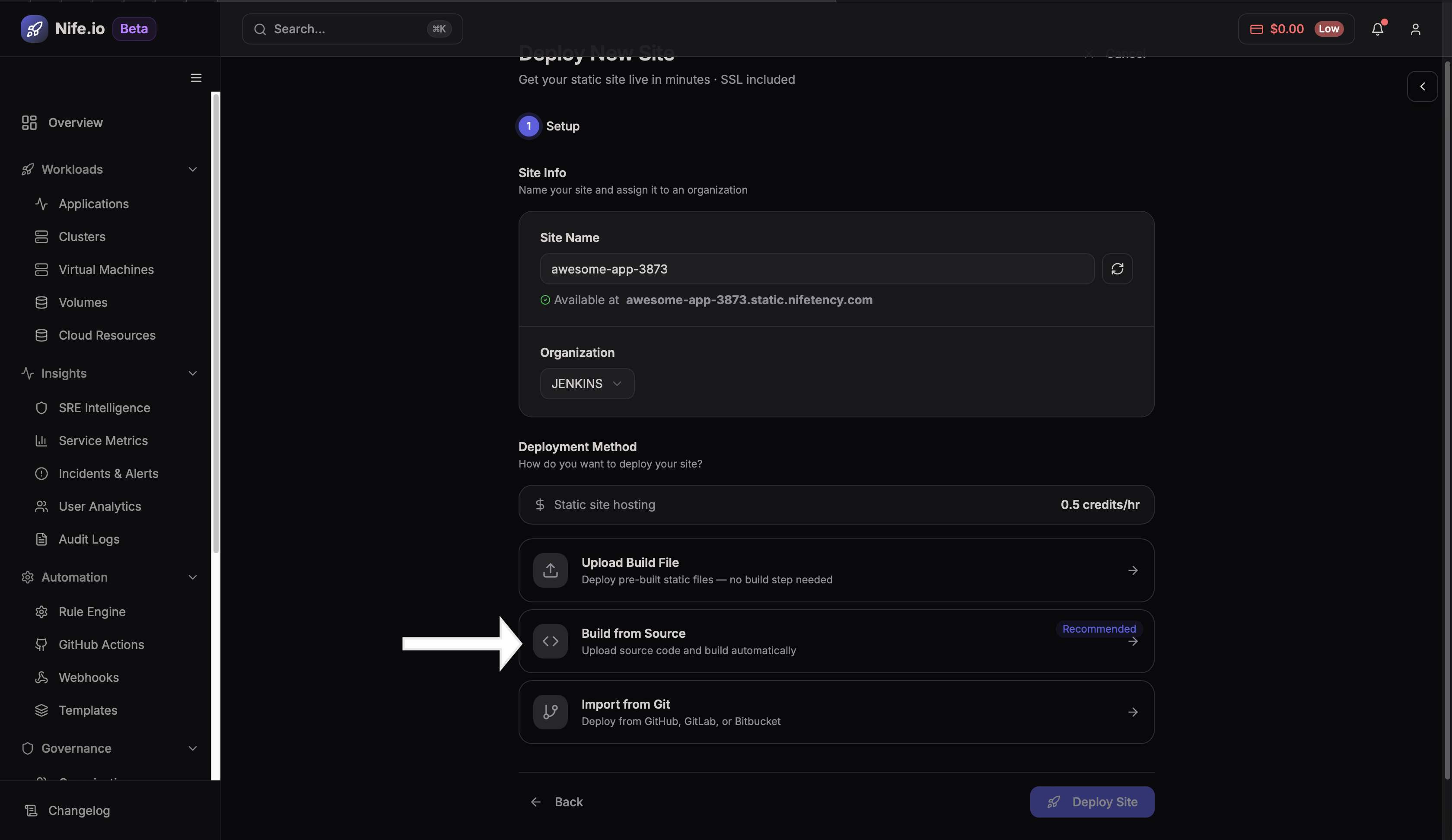 Build from source option