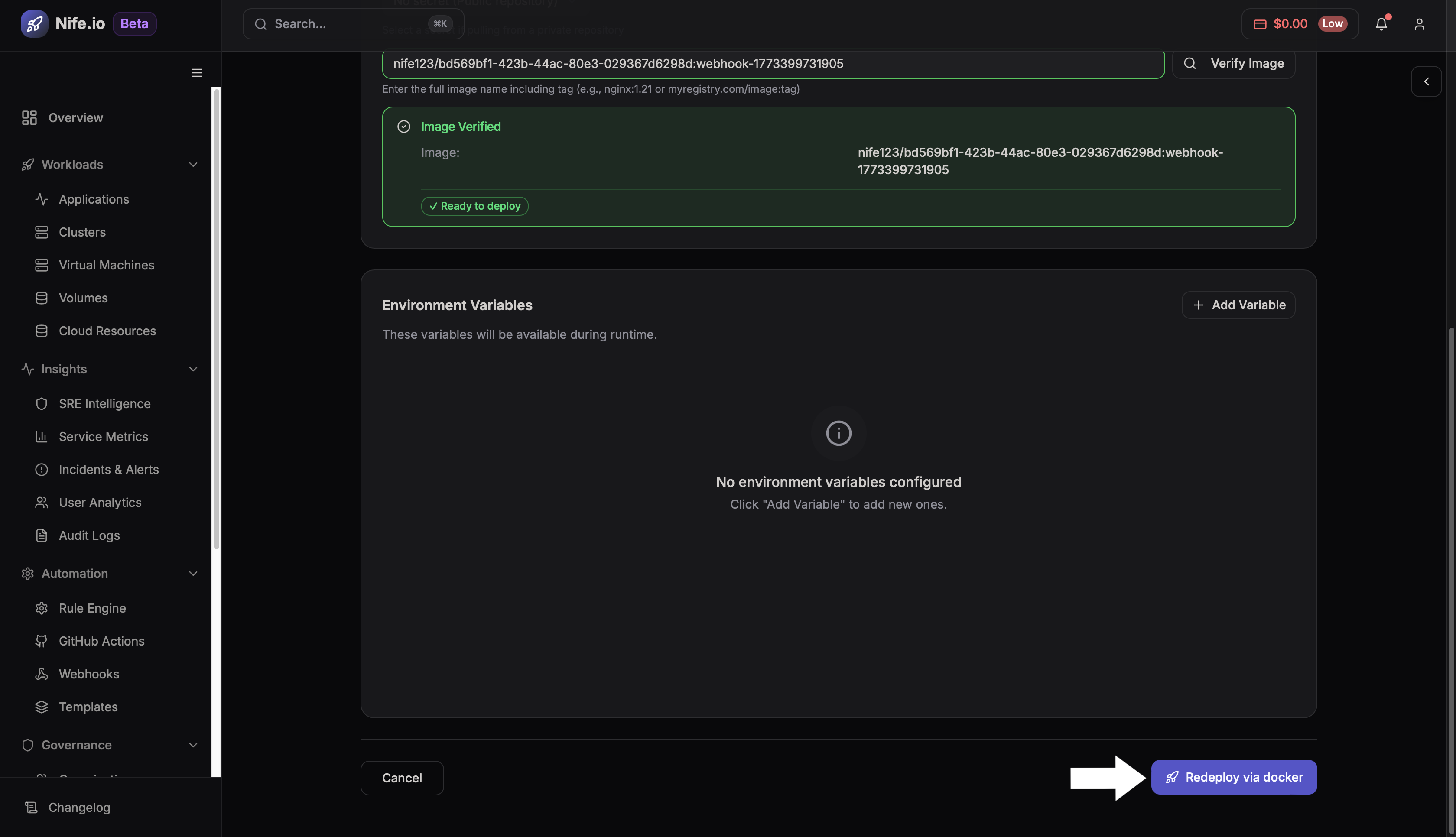 Docker image verification