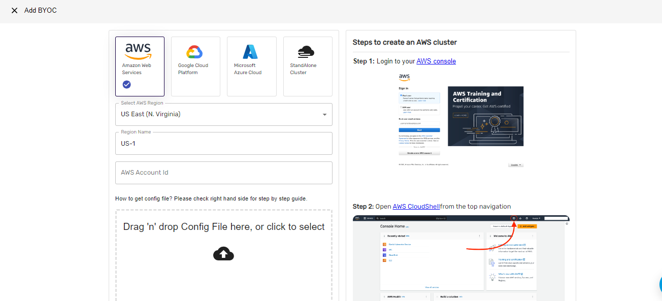 cluster details form