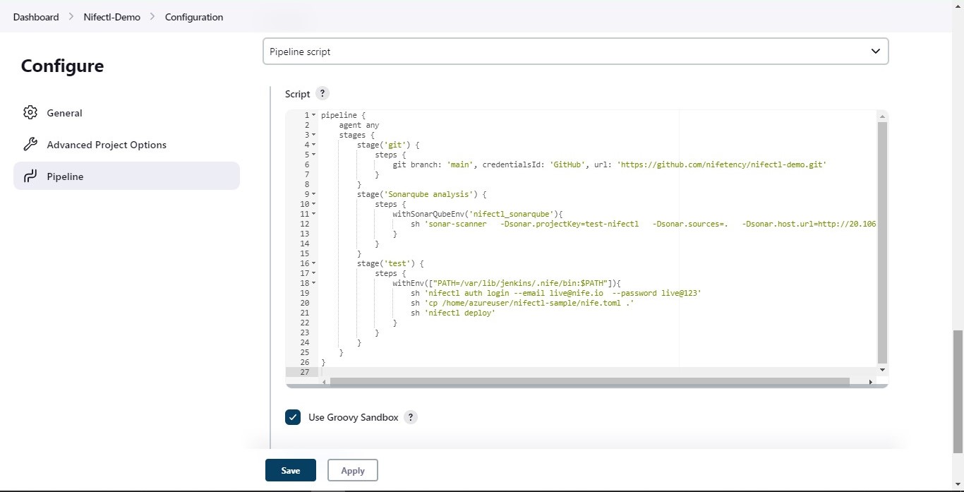 Jenkins Pipeline Script