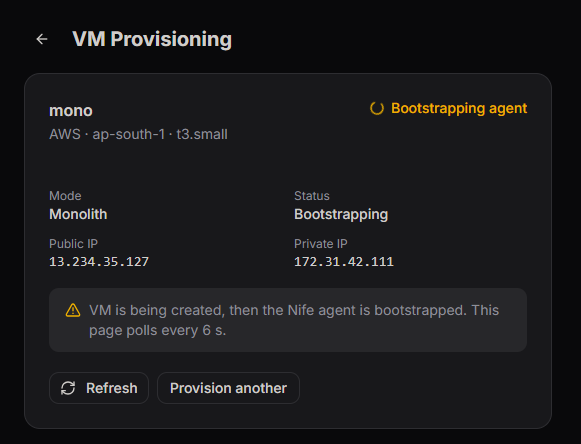 Monolith Bootstrapping Stage