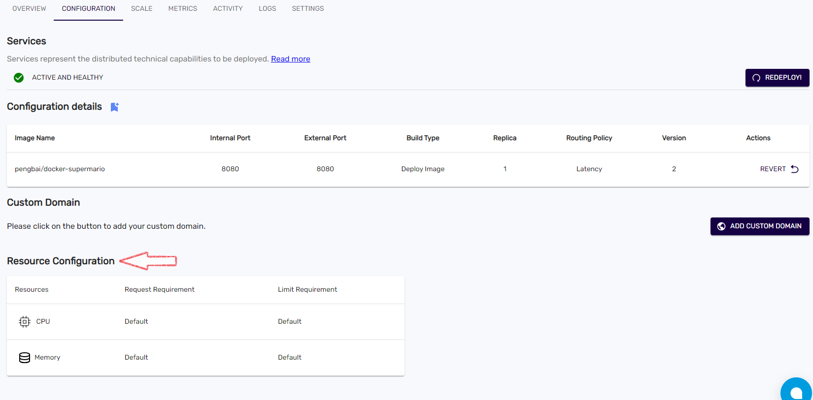 Resource Configuration